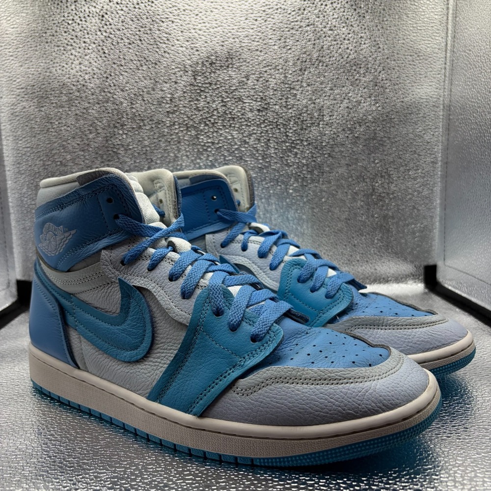 Size 12 Jordan 1 Method of Make High UNC Blue Leather Womens Shoes FB9891-404